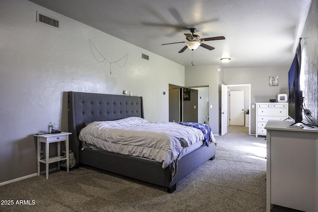 14484 W Jimmie Kerr Blvd, Casa Grande, AZ 85122 - bedroom featuring carpet floors, a ceiling fan, and a textured wall