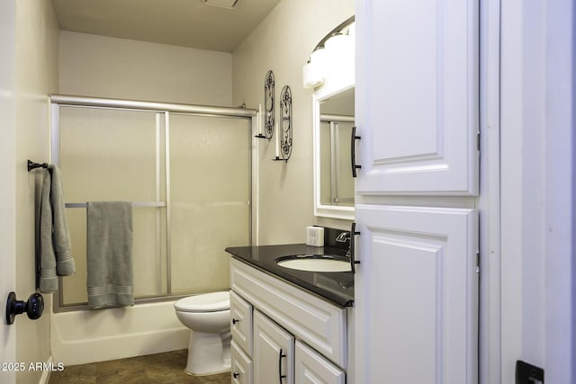 14484 W Jimmie Kerr Blvd, Casa Grande, AZ 85122 - full bathroom with vanity, toilet, and shower / bath combination with glass door