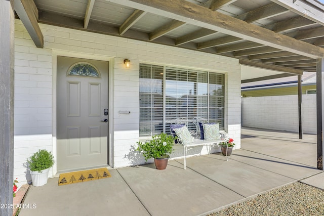 view of property entrance