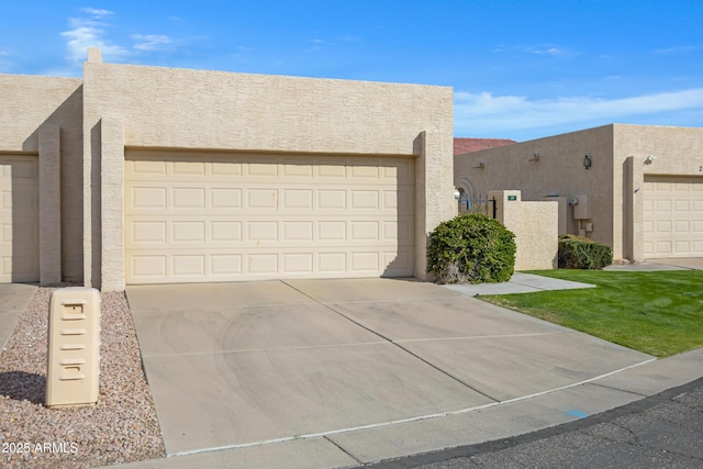 adobe home featuring a garage