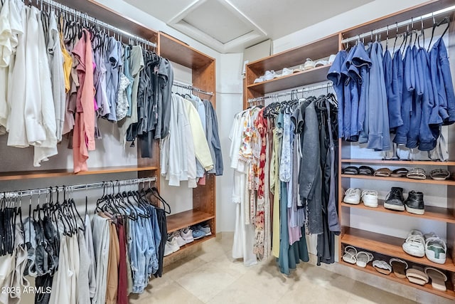 16254 N 48th Way, Scottsdale, AZ 85254 - spacious closet featuring attic access and tile patterned flooring