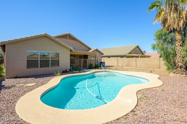 9446 E Olla Ave, Mesa, AZ 85212 - view of swimming pool with a fenced backyard, a fenced in pool, and a patio