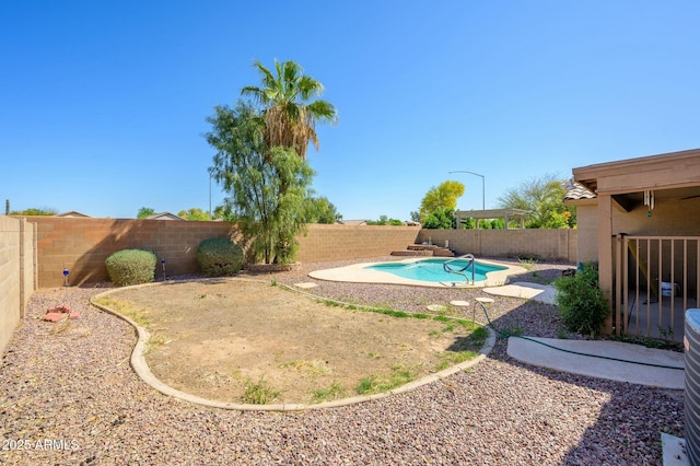 9446 E Olla Ave, Mesa, AZ 85212 - view of yard with a patio, a fenced backyard, and a fenced in pool