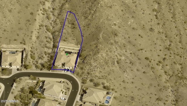 2722 W Hiddenview Dr, Phoenix, AZ 85045 - map / location featuring property parcel outlined
