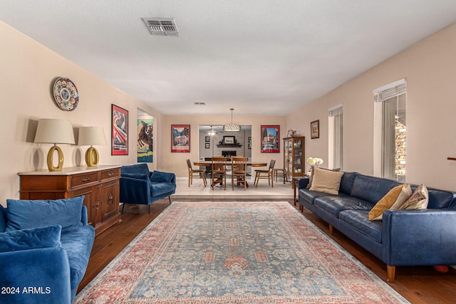 12423 N 64th St, Scottsdale, AZ 85254 - living room with hardwood / wood-style flooring