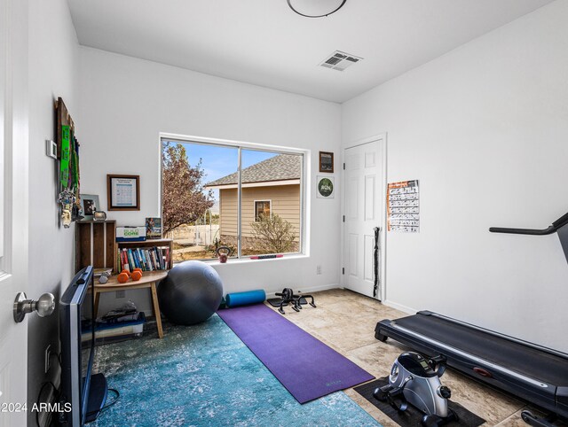 view of exercise room