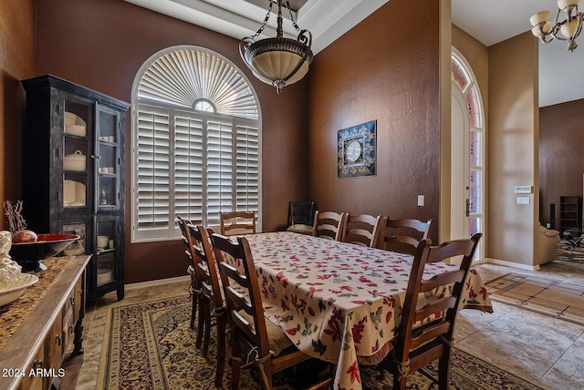 view of dining space