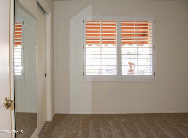 view of carpeted empty room