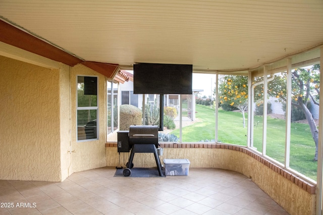 view of sunroom