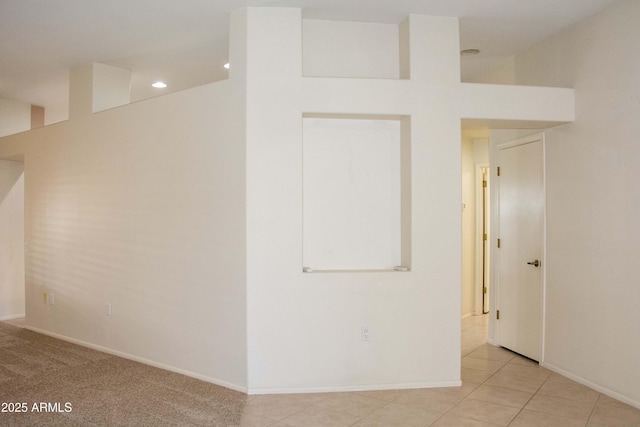 view of tiled spare room