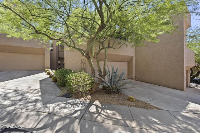 view of home's exterior featuring a garage