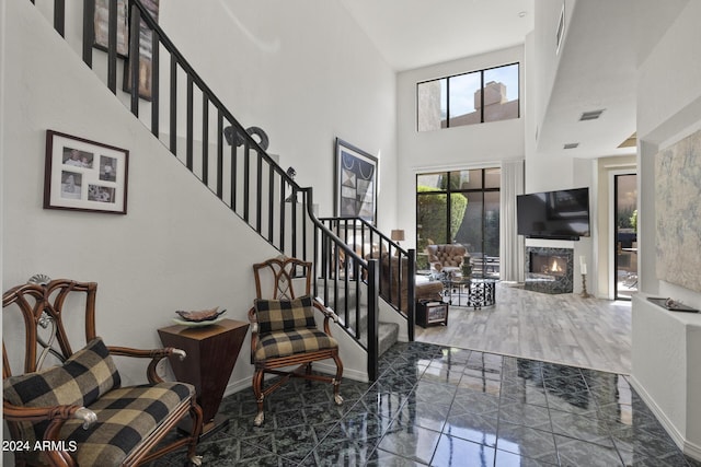 entrance foyer with a high ceiling