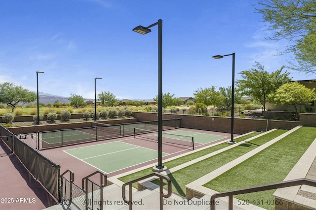 view of tennis court