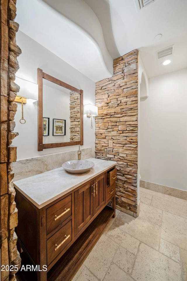 bathroom with vanity