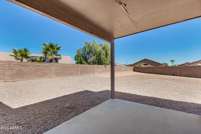 view of patio / terrace with a fenced backyard