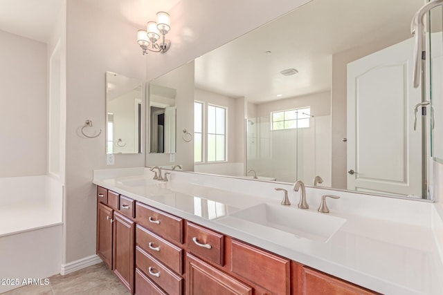 4724 S Anitole Way, Mesa, AZ 85212 - full bathroom with double vanity and a shower stall