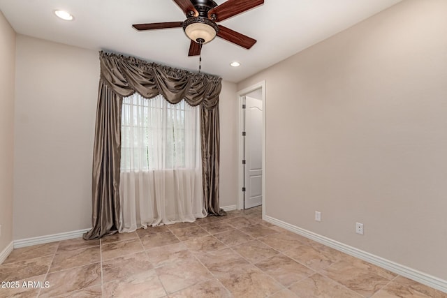 4724 S Anitole Way, Mesa, AZ 85212 - unfurnished room featuring ceiling fan and recessed lighting