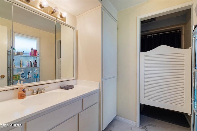 bathroom featuring vanity