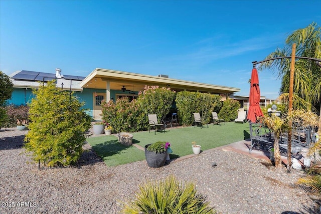 view of yard featuring a patio area