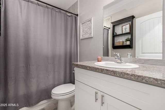 20750 E Chase Ct, Florence, AZ 85132 - bathroom featuring vanity and curtained shower