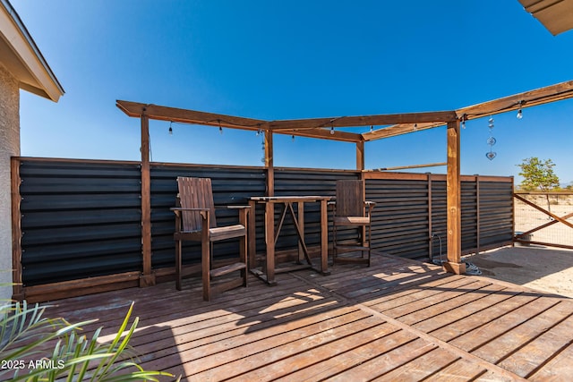 20750 E Chase Ct, Florence, AZ 85132 - view of wooden terrace