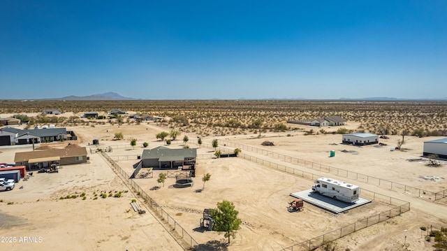 20750 E Chase Ct, Florence, AZ 85132 - aerial view of sparsely populated area with a desert landscape and a mountain backdrop