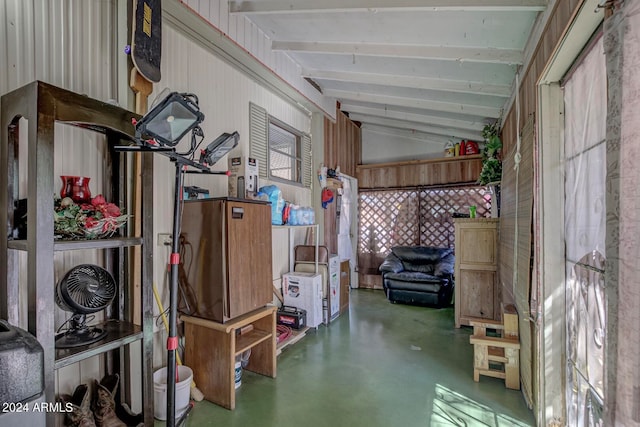 view of storage room