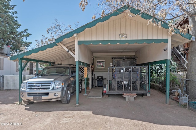 view of front of house featuring a carport