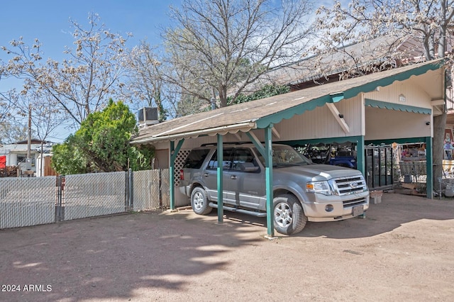 view of vehicle parking