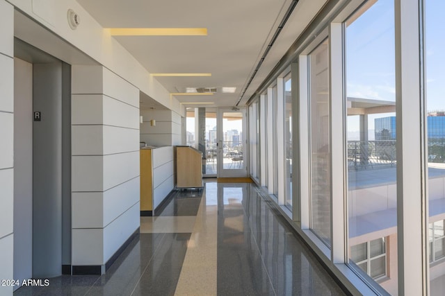 2201 N Central Ave Unit 4E, Phoenix, AZ 85004 - corridor with a view of city