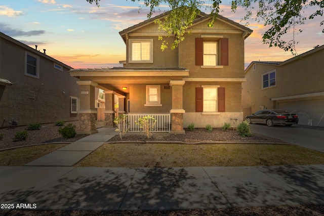 2337 E Fraktur Rd, Phoenix, AZ 85040 - traditional home with a porch and stucco siding