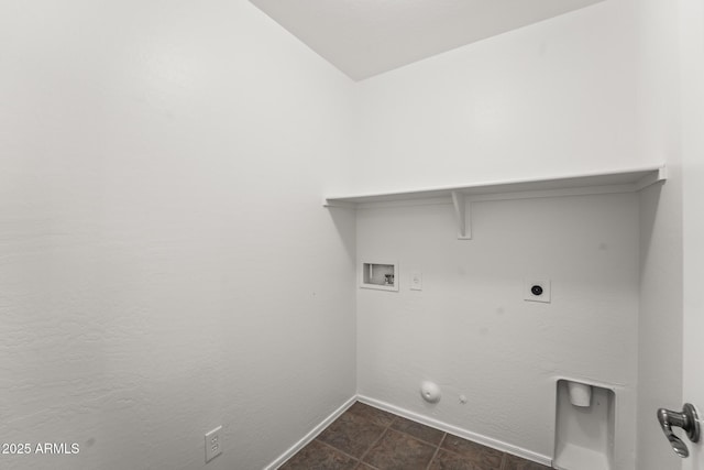 2337 E Fraktur Rd, Phoenix, AZ 85040 - laundry area with laundry area, baseboards, hookup for a washing machine, electric dryer hookup, and hookup for a gas dryer