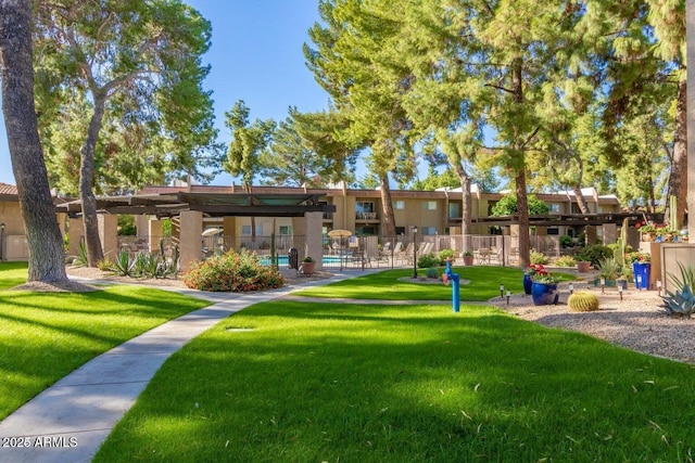 7436 E Chaparral Rd Unit 124B, Scottsdale, AZ 85250 - view of property's community with a lawn