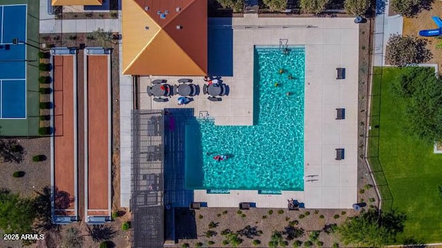 birds eye view of property