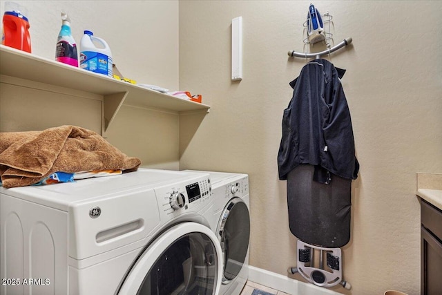laundry room featuring laundry area and separate washer and dryer