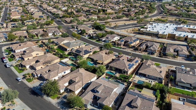 aerial view featuring a residential view