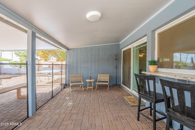 view of sunroom / solarium