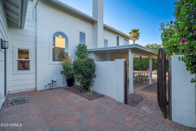 exterior space featuring a patio area