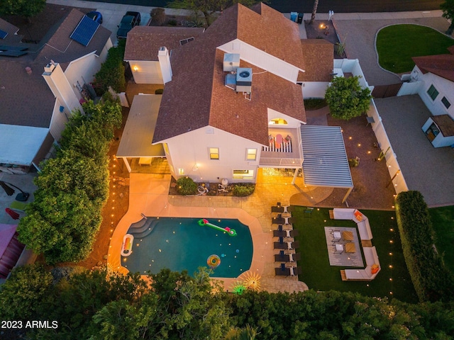 birds eye view of property