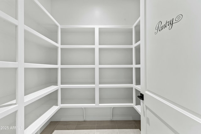 view of pantry