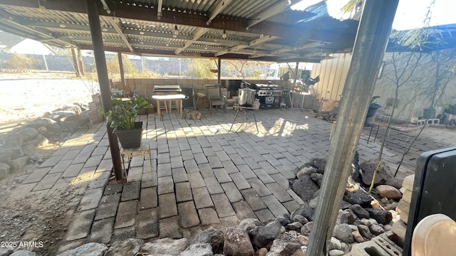 view of patio / terrace with a pergola