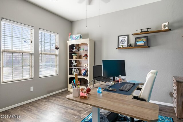10840 W Saddlehorn Rd, Peoria, AZ 85383 - office with hardwood / wood-style flooring