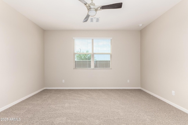 14355 W Valentine St, Surprise, AZ 85379 - carpeted spare room featuring baseboards, visible vents, and ceiling fan