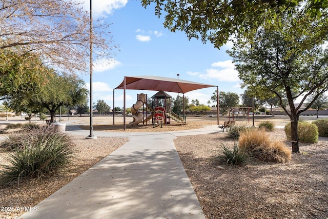 surrounding community featuring a playground