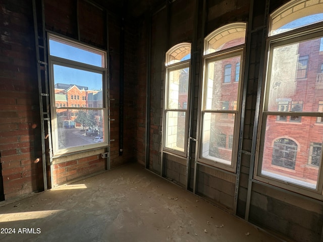 spare room featuring a wealth of natural light