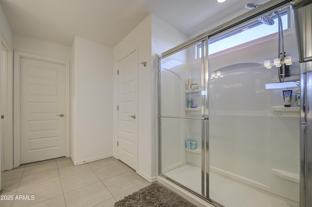 5621 W Chuck Box Rd, Laveen, AZ 85339 - full bathroom featuring tile patterned flooring and a stall shower