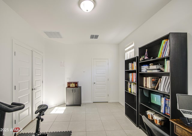 5621 W Chuck Box Rd, Laveen, AZ 85339 - home office with light tile patterned floors