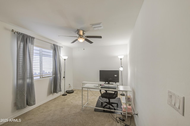 5621 W Chuck Box Rd, Laveen, AZ 85339 - carpeted office space with a ceiling fan and baseboards