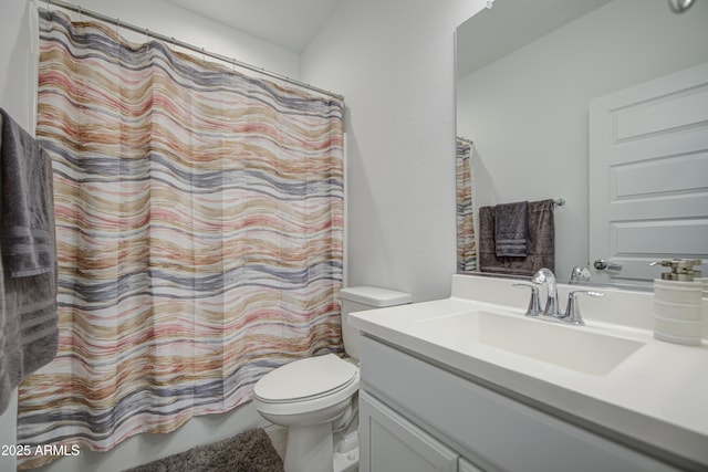 5621 W Chuck Box Rd, Laveen, AZ 85339 - bathroom with vanity and curtained shower