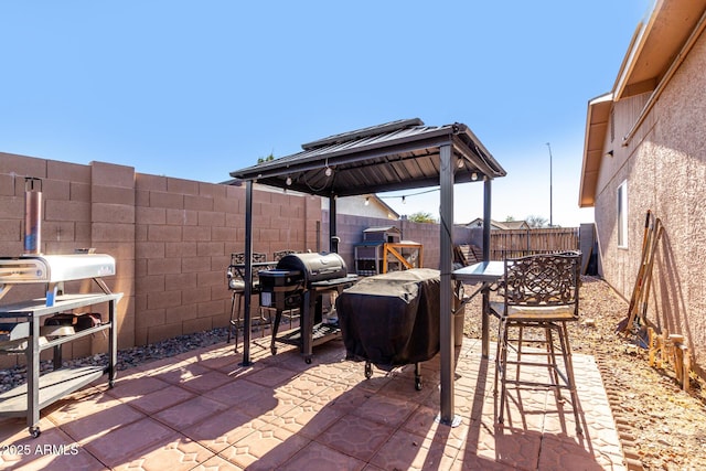 view of patio / terrace with grilling area